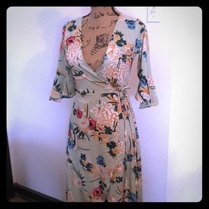 Floral Wrap Dress
